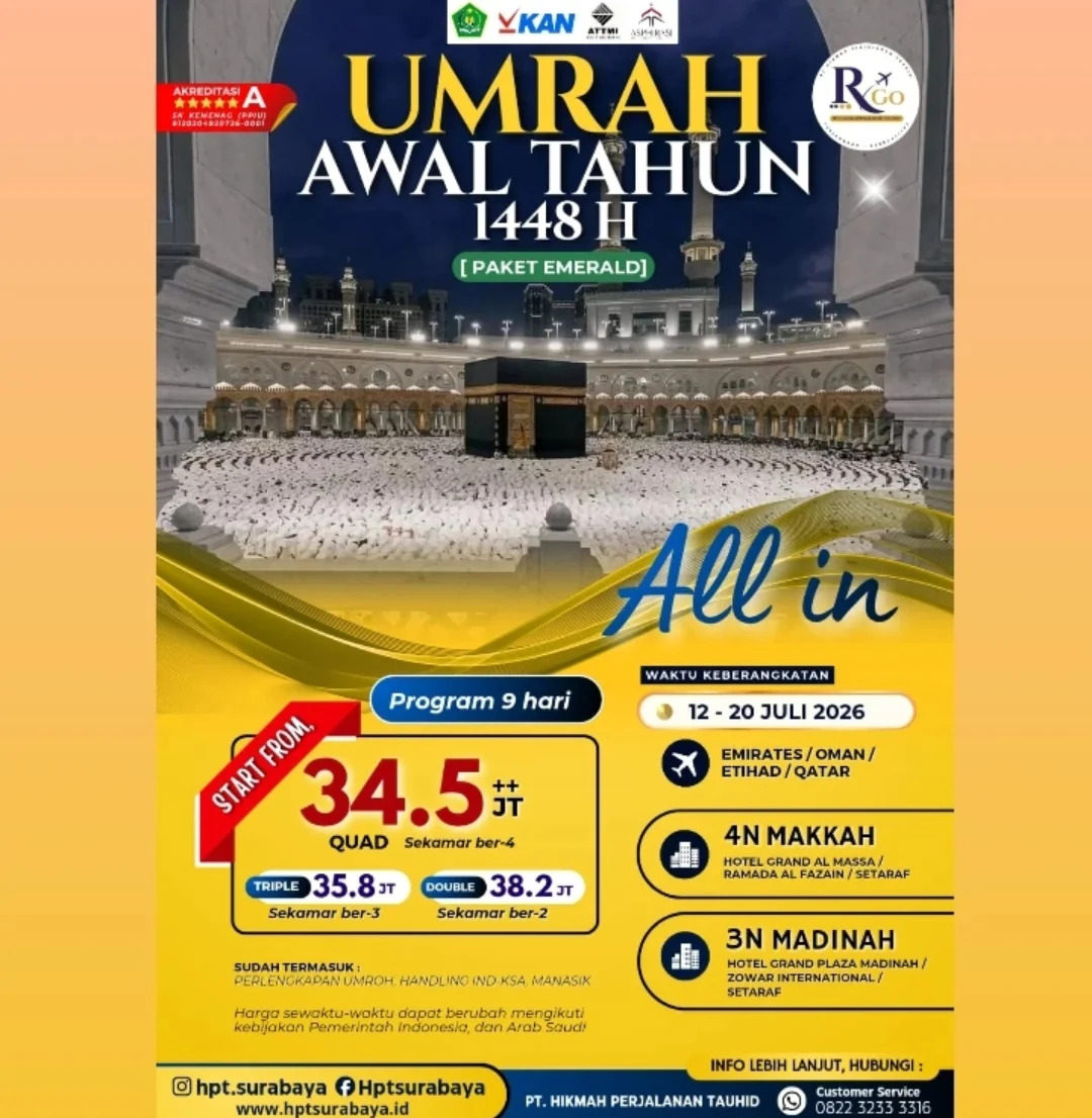 UMROH AWAL TAHUN 1448H – PAKET EMERALD
